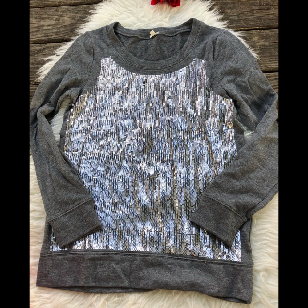 Sequin Front Sweater - image 1